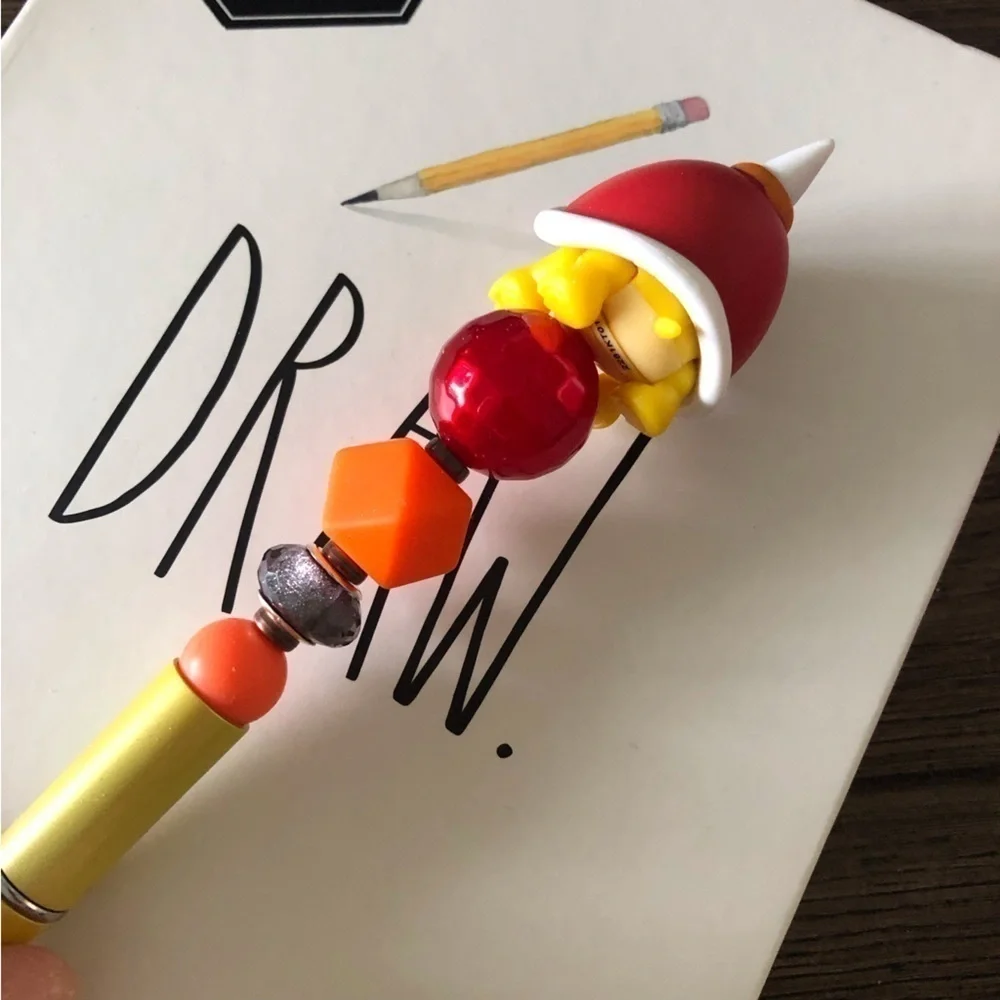 Super Mario Brothers: Spike Shell Turtle handmade beaded pen